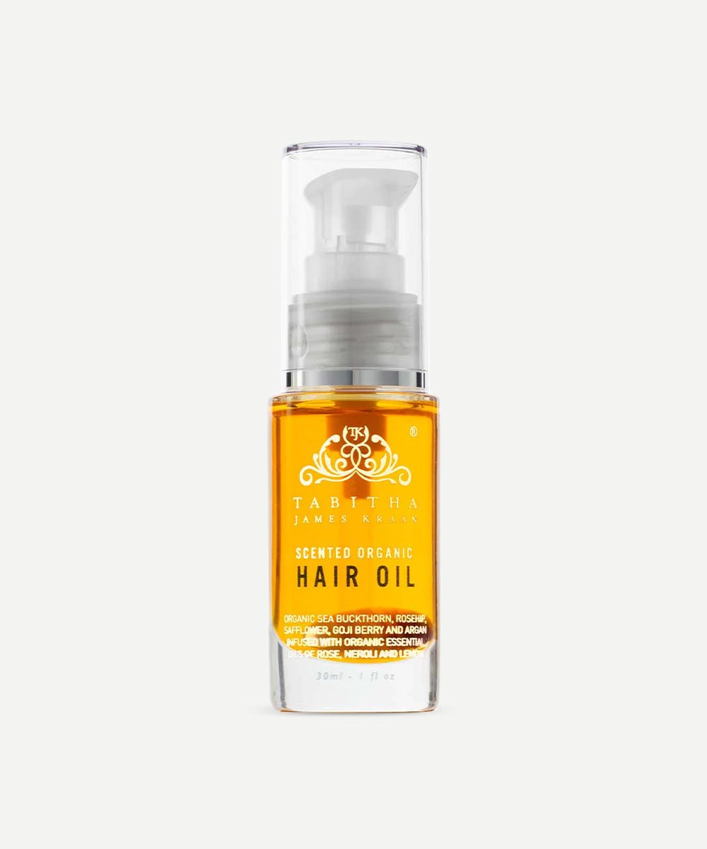 Tabitha James Kraan - Organic Hair Oil with Amber Rose to Smooth, Protect & Add Lustre To The Hair - Secret Skin