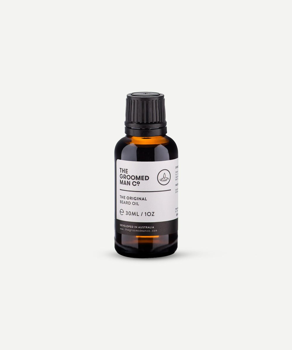 The Groomed Man Co - The Original Beard Oil with Argan Oil & Rosemary Extract to Stimulate Hair Growth & Nourish Skin - Secret Skin