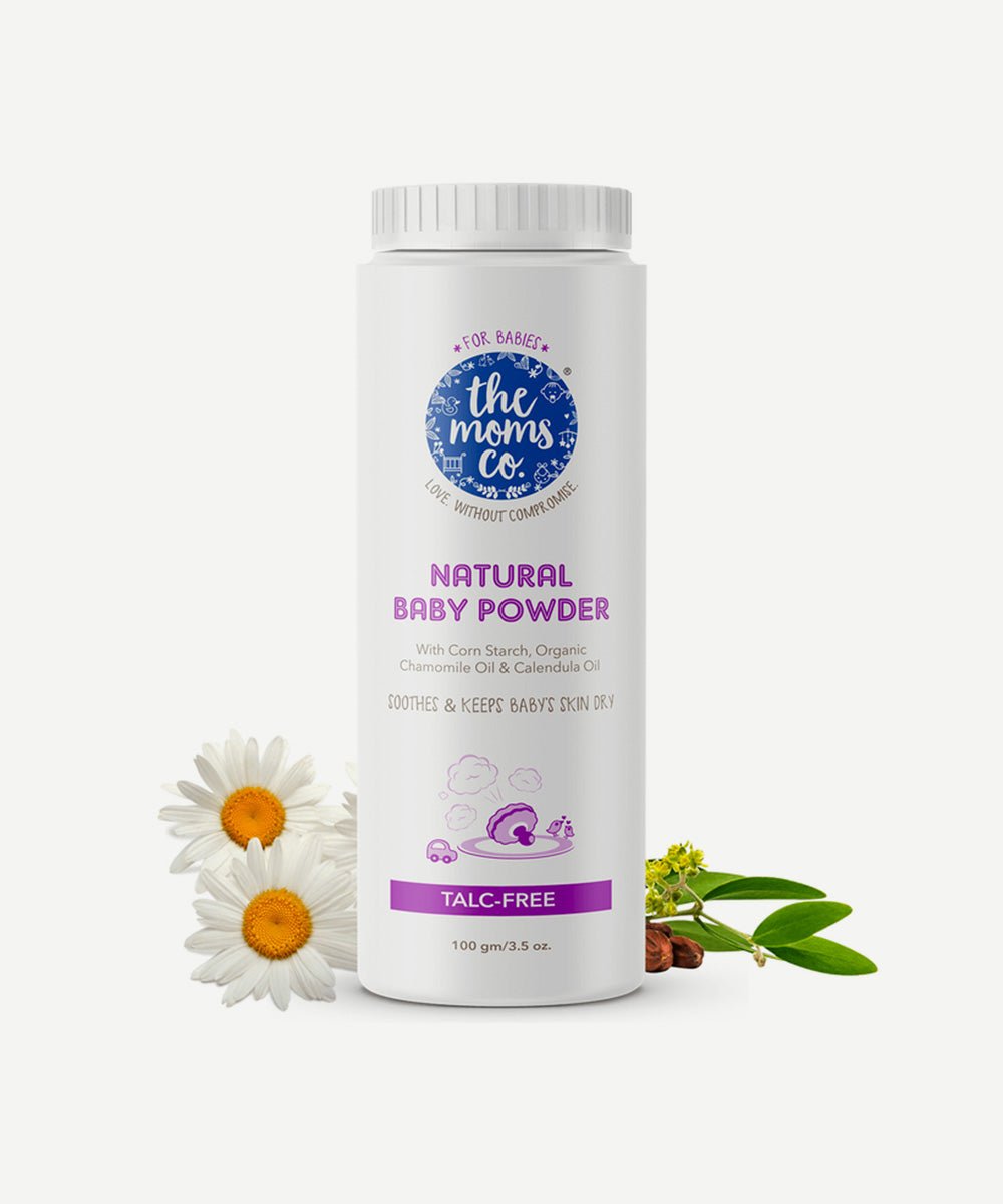 The Mom's Co. - Natural Talc-Free Baby Powder for Clean & Dry Skin - Secret Skin