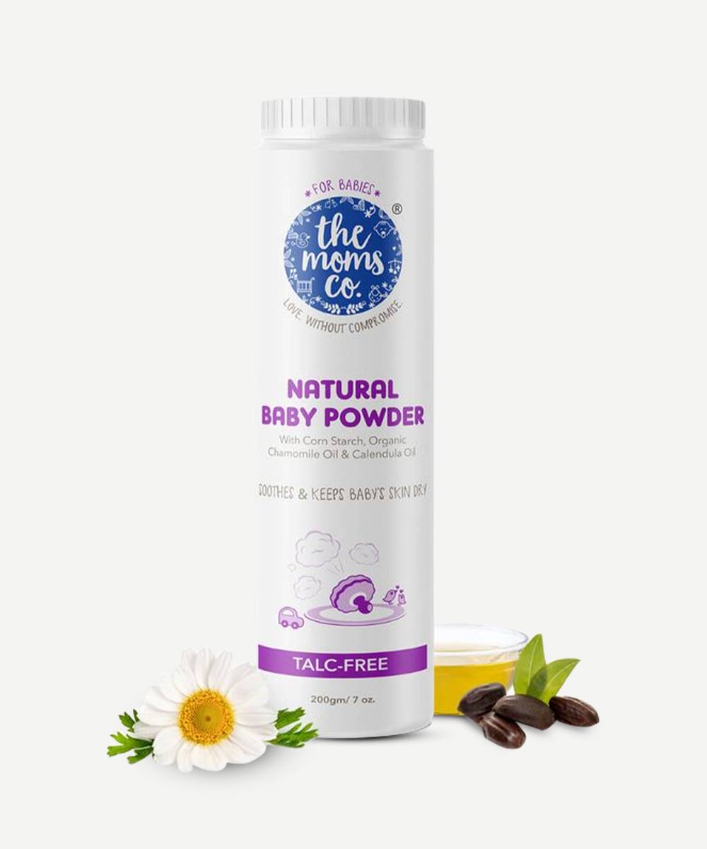 The Mom's Co. - Natural Talc-Free Baby Powder for Clean & Dry Skin - Secret Skin