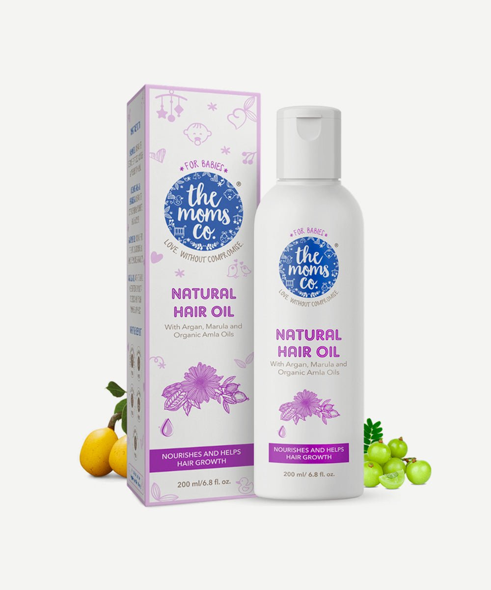 The Mom's Co. - Strengthening Natural Baby Hair Oil with Bhringraj & Marula Oil - Secret Skin